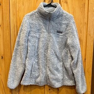 Columbia Soft Grayish Blue Sherpa Jacket